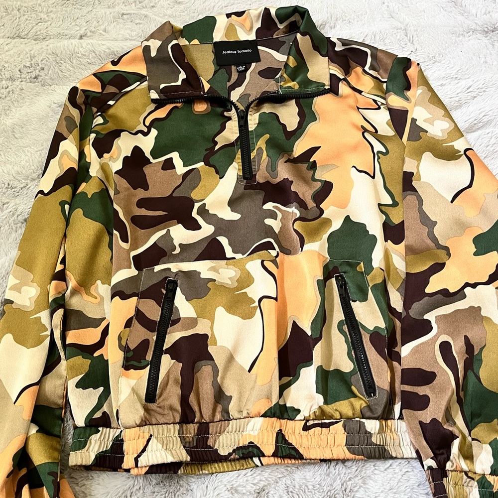 Jealous Tomato Multicolor Camouflage Jacket